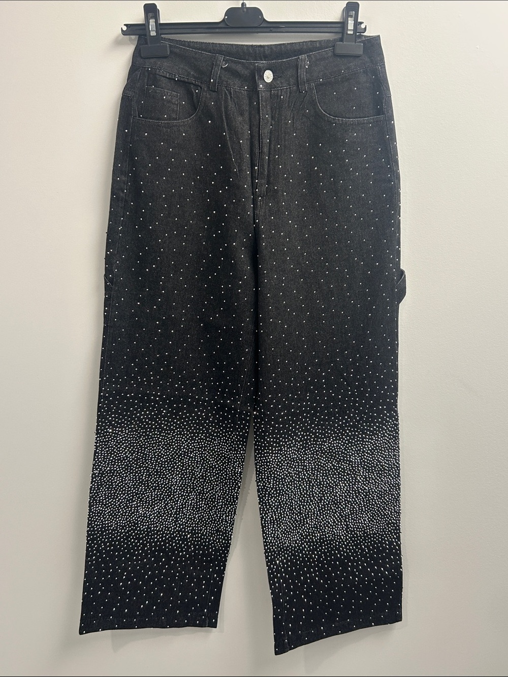 Women’s Black Crystal Embellished Jeans